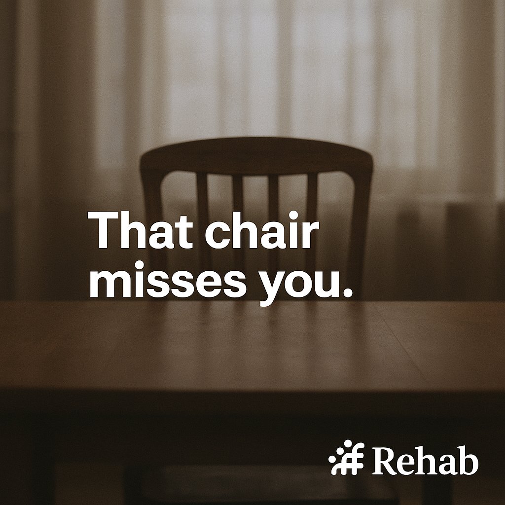 RehabGuide's tweet photo. The empty chair isn’t just furniture. It’s a second chance.
You still have time — start at https://t.co/9a5P3IaIpU 💙

#RecoveryIsPossible #RehabDotCom #OneStepAtATime #mondaymotivation #motivationalquotes #missingsomeone #familygoals https://t.co/9REMpdjxpi