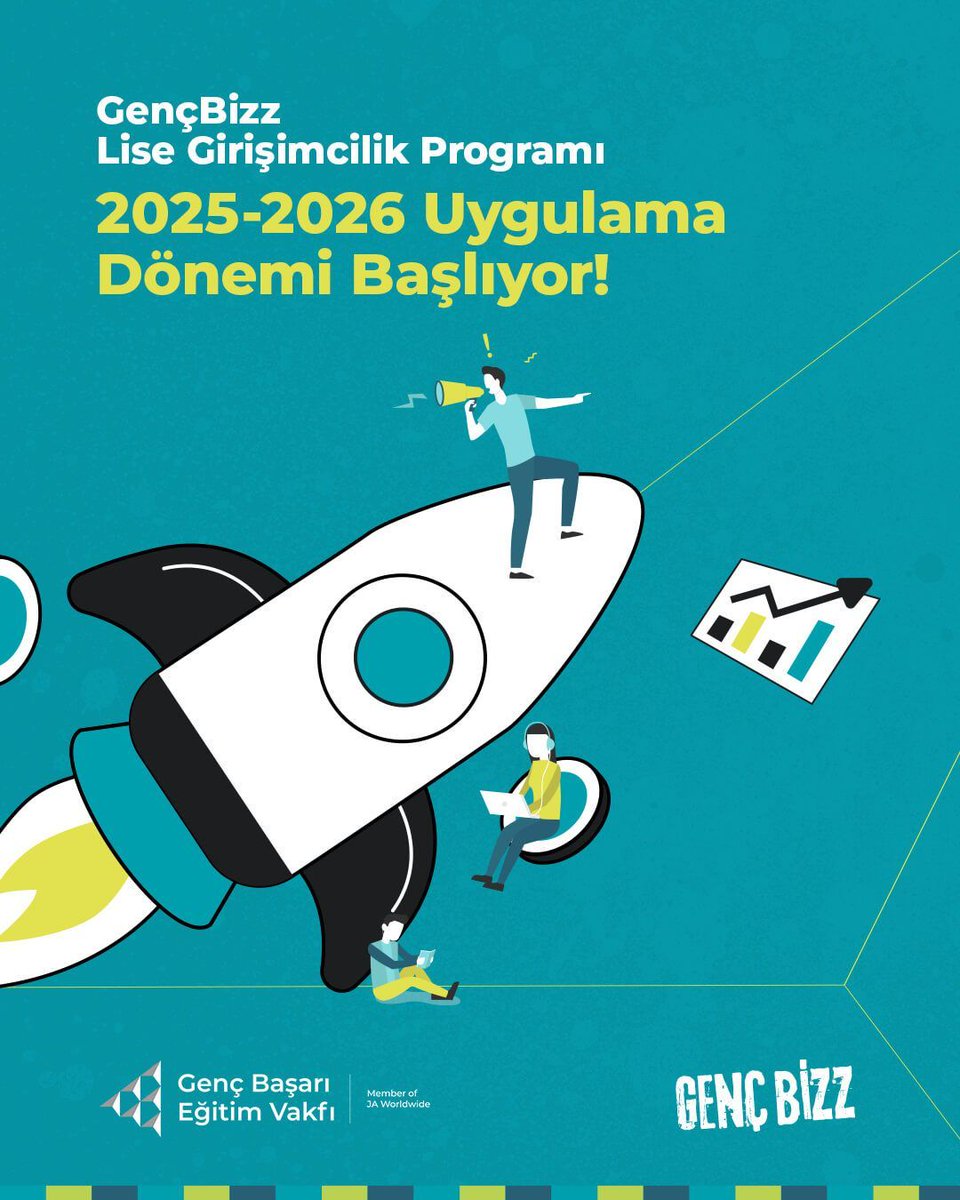 GençBizz Lise Girişimcilik Programı 2025-2026 Uygulama Dönemi Başlıyor!

📆 Son Başvuru Tarihleri:
- Öğretmen ve öğrenciler için 14 Kasım 2025 | 18.00
- Mentorler için 17 Aralık 2025 | 13.00 

sivilalan.com/2025/10/22/gen…