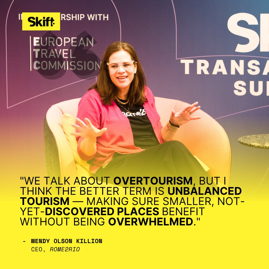 skift's tweet image. Rome2Rio took the stage at Skift Transatlantic Summit to discuss how connectivity powers responsible tourism

Learn more by watching the session: hubs.li/Q03Q4k0r0
Sponsored by Rome2Rio