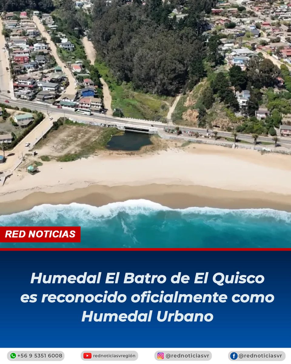 El Ministerio del Medio Ambiente declaró al Humedal El Batro como Humedal Urbano, reconocimiento que consolida el compromiso de la Municipalidad de El Quisco y la comunidad con la protección del entorno y la conservación de su biodiversidad.