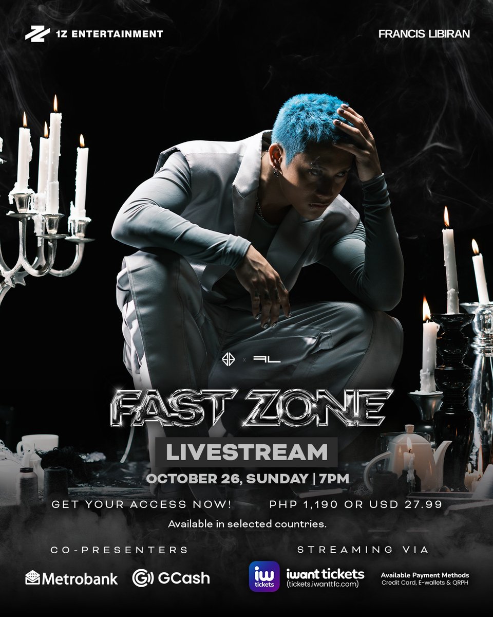 ofc_iwant's tweet photo. 🔥 Ready for the SB19 x Francis Libiran mega-collab? FAST ZONE will be streaming LIVE this OCTOBER 26 via iWantTickets!

Go and grab your access now! 🎟️ https://t.co/qIln3QFPgn

Available in selected countries.
#FastZone #SB19 #francislibiran 

@SB19Official @1zentertainment @FrancisLibiran