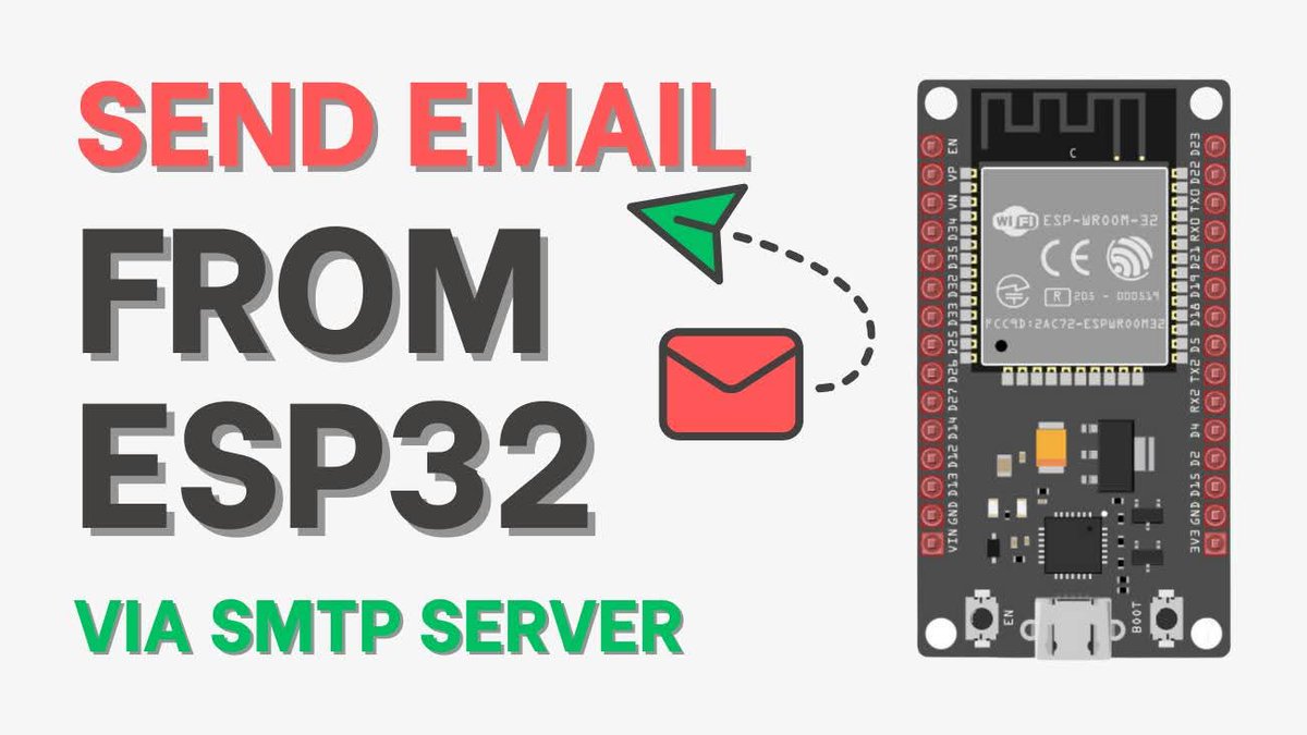 ebokify's tweet image. Send Email from ESP32 via SMTP Server (Arduino IDE)
ebokify.com/send-email-fro… 
📕 ESP32 eBooks:
ebokify.com/esp32
#ESP32 #ESP32S3 #ESP32C6 #ESP32Project #ESP32Tutorial #Espressif #Arduino #IoT #Microcontroller #ebokify