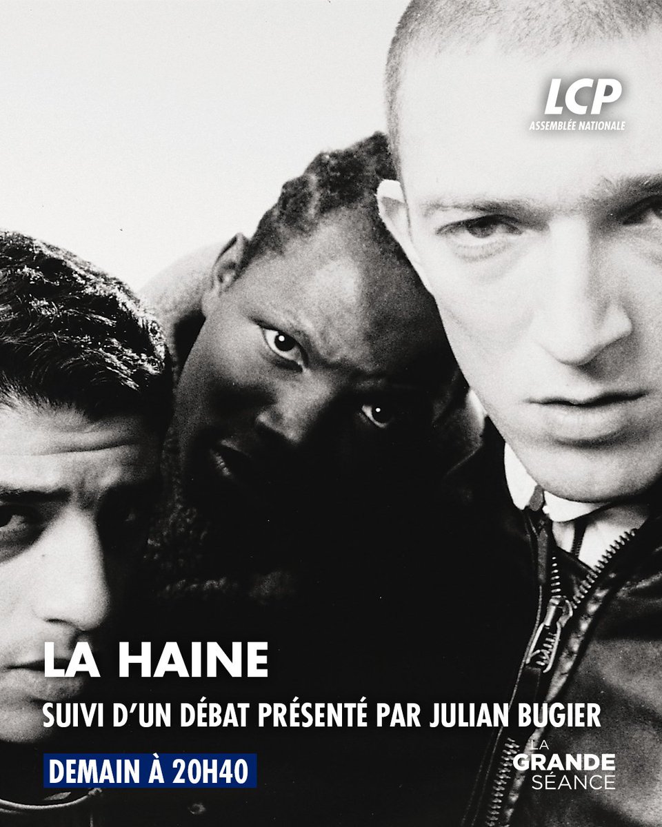 Découvrez ou (re)découvrez « La haine » réalisé par Mathieu Kassovitz

📺Demain à 20h40 dans #GrandeSéance sur le #canal8