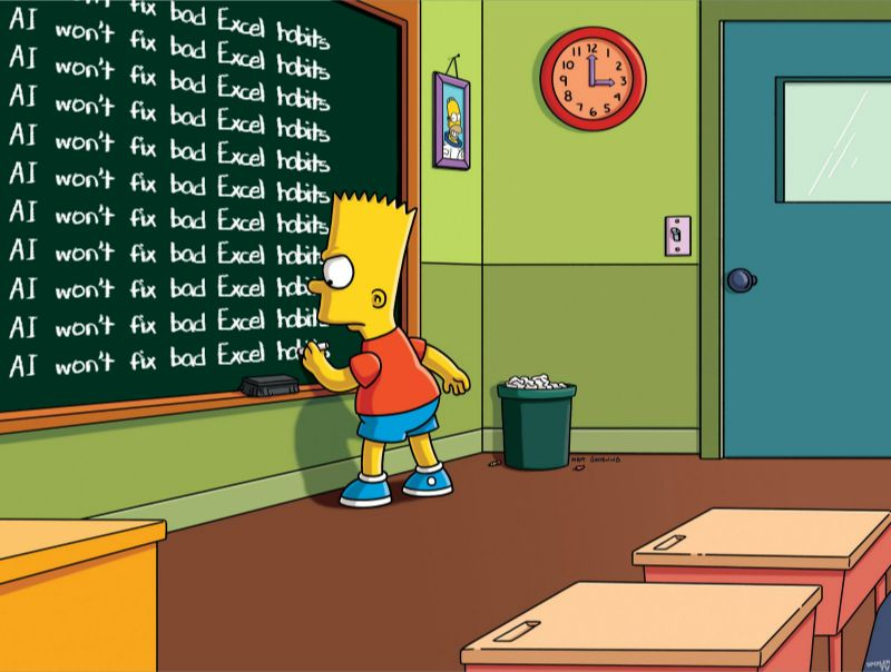 gjmount's tweet image. AI won't fix bad Excel habits
AI won't fix bad Excel habits
AI won't fix bad Excel habits
AI won't fix bad Excel habits
AI won't fix bad Excel