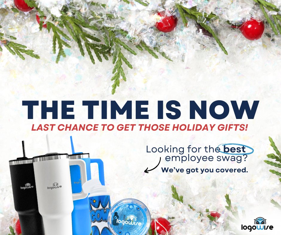logowise's tweet image. The countdown is on! ⏰🎁 Don’t miss your chance to grab the perfect holiday gifts before they’re gone.

#NoOneDoesMoreForYourBrandThanWeDo
📞 607-238-7991 || ✉️ sales@logowise.com || 🖥️ logowise.com