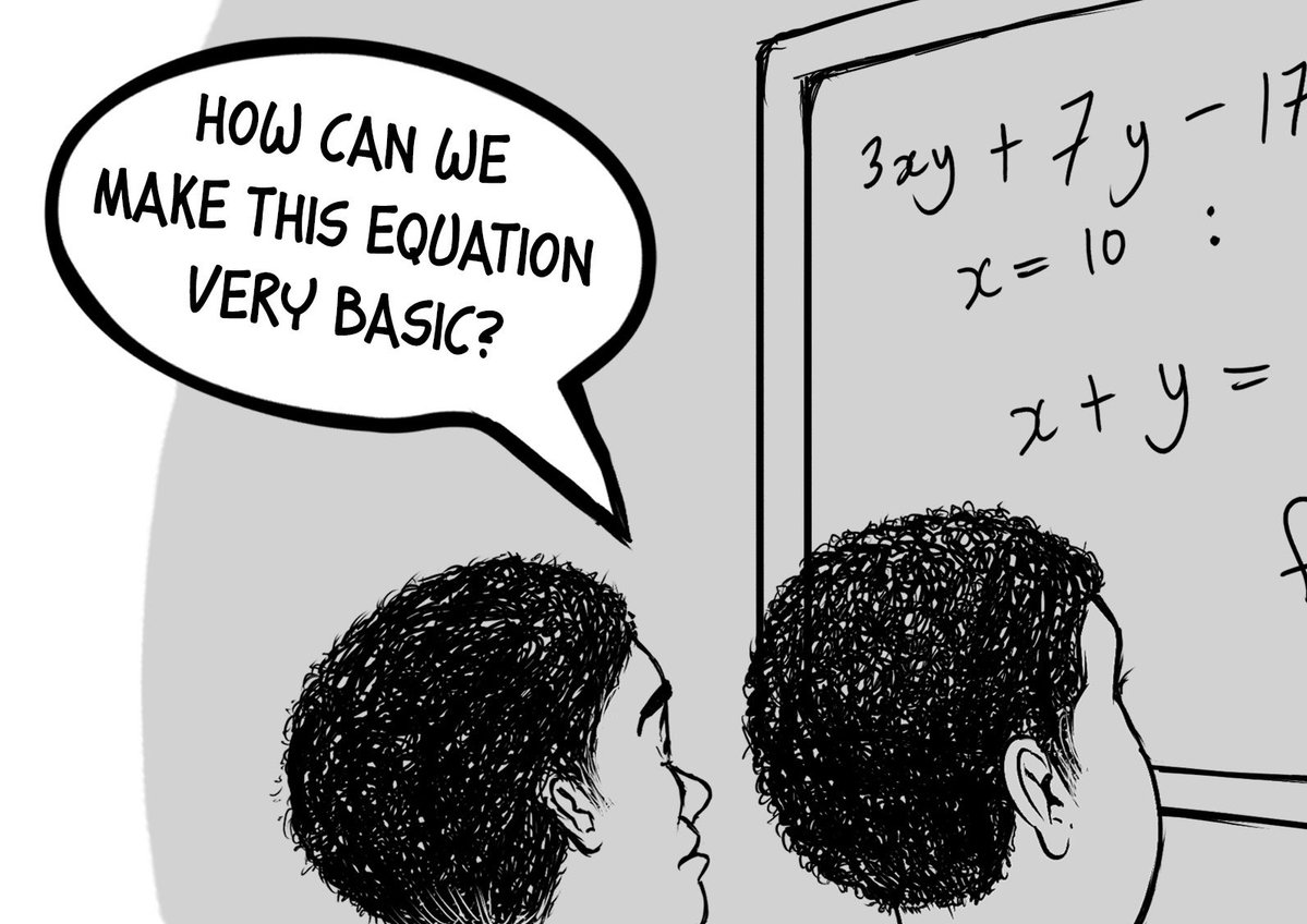 riddle_dela's tweet image. Equation 101
.
.
#illustration #riddlemations  #mathhumor  #digitalart  #education  #funnycomics  #cartoon