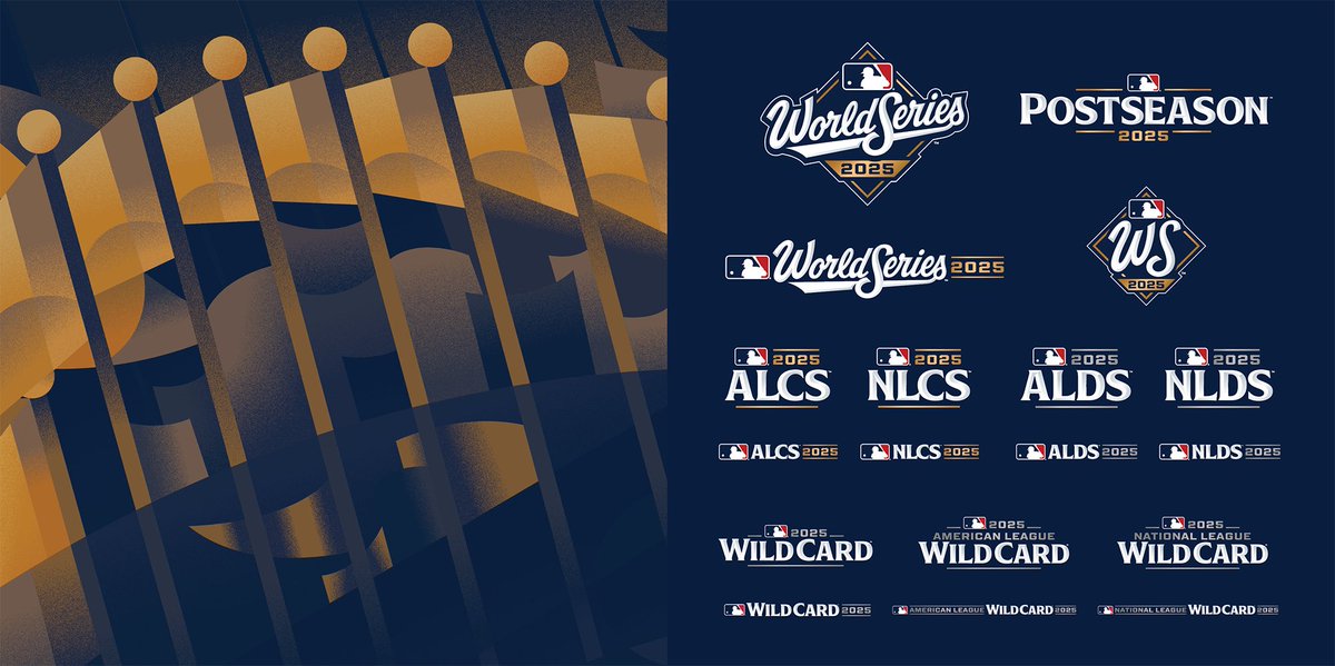 We’ve made it to Game 1 of the 2025 World Series! Perfect time to share some of the design process working with our partners at MLB, starting with the core concept: bringing the beloved script back to life!
 #WorldSeries #Postseason #dodgers #WANTITALL