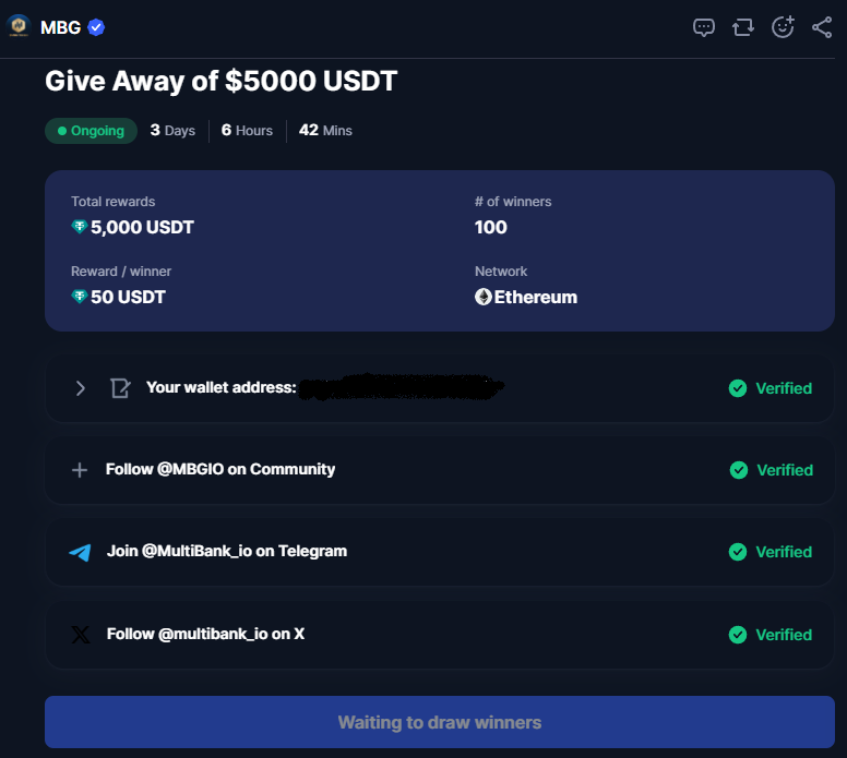 nomadfury.sol ๐ (@nomadfury_) on Twitter photo ๐ค It costs $0 to join this giveaway!
๐ฐ <a href="/multibank_io/">MultiBank.io</a> is having a $5,000 $USDT giveaway event on <a href="/CoinMarketCap/">CoinMarketCap</a>!  
๐ฐ 100 lucky winners take home $50 $USDT each
๐ Here are the mechanics in 5 easy steps!
1. Join the giveaway here: coinmarketcap.com/community/postโฆ
2. Connect EVM ๐ค It costs $0 to join this giveaway!
๐ฐ <a href="/multibank_io/">MultiBank.io</a> is having a $5,000 $USDT giveaway event on <a href="/CoinMarketCap/">CoinMarketCap</a>!  
๐ฐ 100 lucky winners take home $50 $USDT each
๐ Here are the mechanics in 5 easy steps!
1. Join the giveaway here: coinmarketcap.com/community/postโฆ
2. Connect EVM