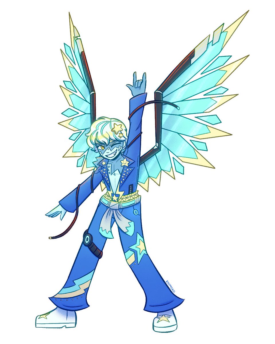 Commission of this absolute techno rock star. He is such a loser, someone explode him 💥
#Commission #artcommissions