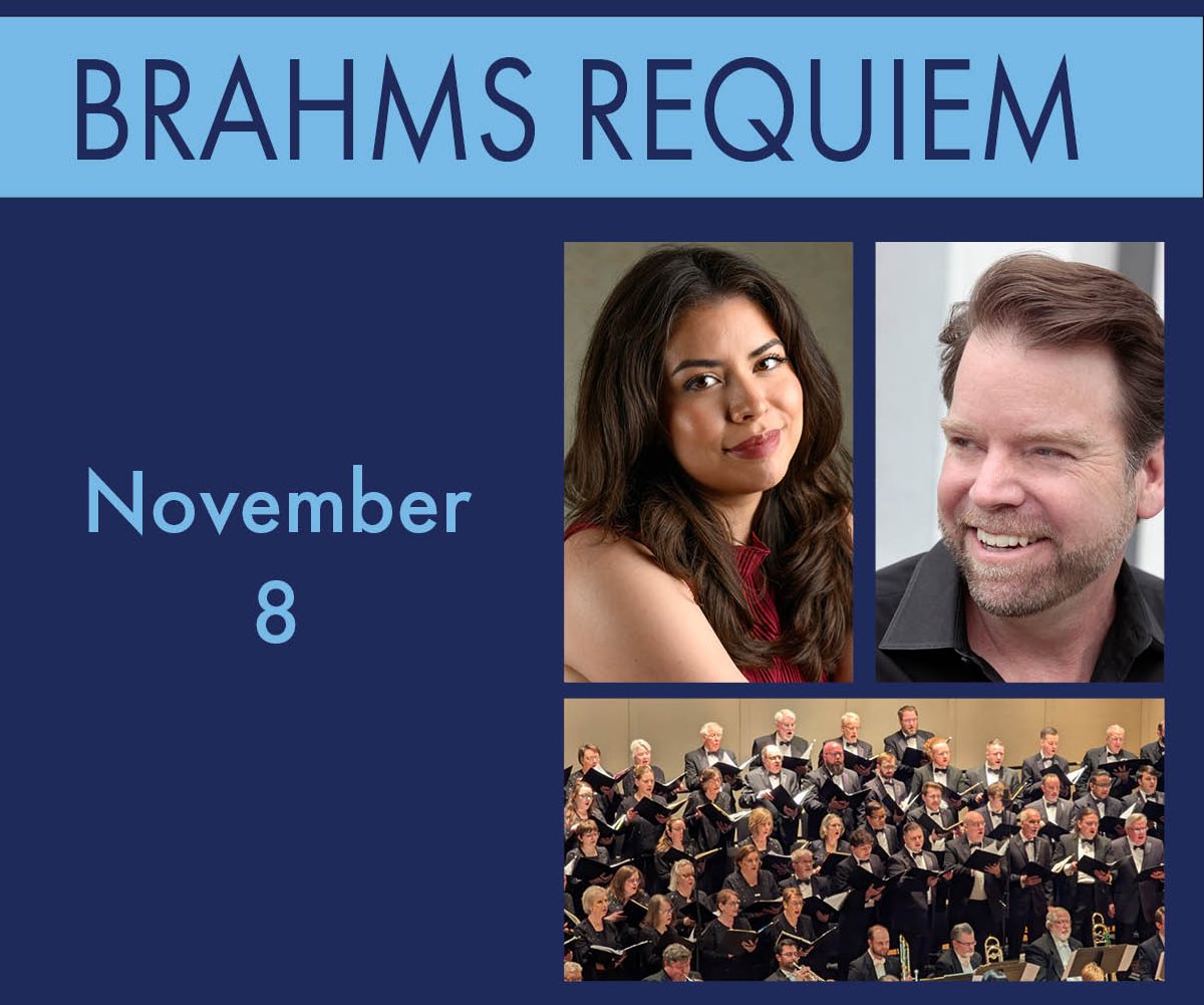 Join the EP for two powerful works in one unforgettable night!

Kenji Bunch’s Supermaximum — raw, rhythmic, and reflective.
Brahms’ Requiem — comforting, moving, and timeless with Chorus &amp; Soloists.

Sat, Nov 8 | 7 PM at the <a href="/Victory_Theatre/">Victory Theatre</a> 
Tickets: shorturl.at/d1C4E