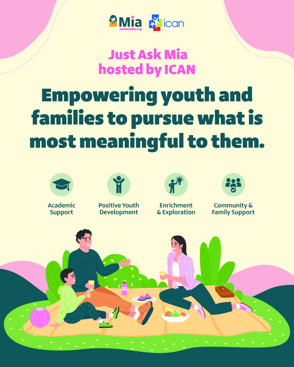 Thank you to @icanarizona for hosting Just Ask Mia!

ICAN provides year-round, free programs that help youth and families pursue what’s most meaningful to them. Their holistic approach supports youth academically, socially, and creatively.