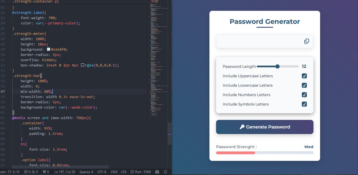 YOUSSEF12242326's tweet image. Update Project #7: Finished the main styling part
🎨Clean UI, smooth flow — now it finally feels like a real app 
 Next step →  js dynamic ⚙️
#buildinpublic #100DaysOfCode #WebDevelopment