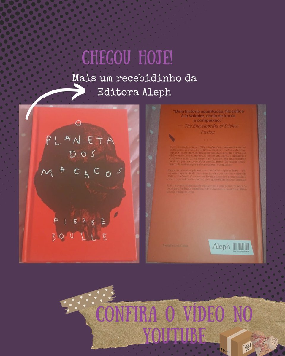 Chegou aqui mais um recibidinho da parceira <a href="/editoraaleph/">Editora Aleph</a> 💜

➺Confira no insta: instagram.com/p/DQMxh-WkQF6/…
➺Confira vídeo no youtube: youtube.com/watch?v=skw1Ww…