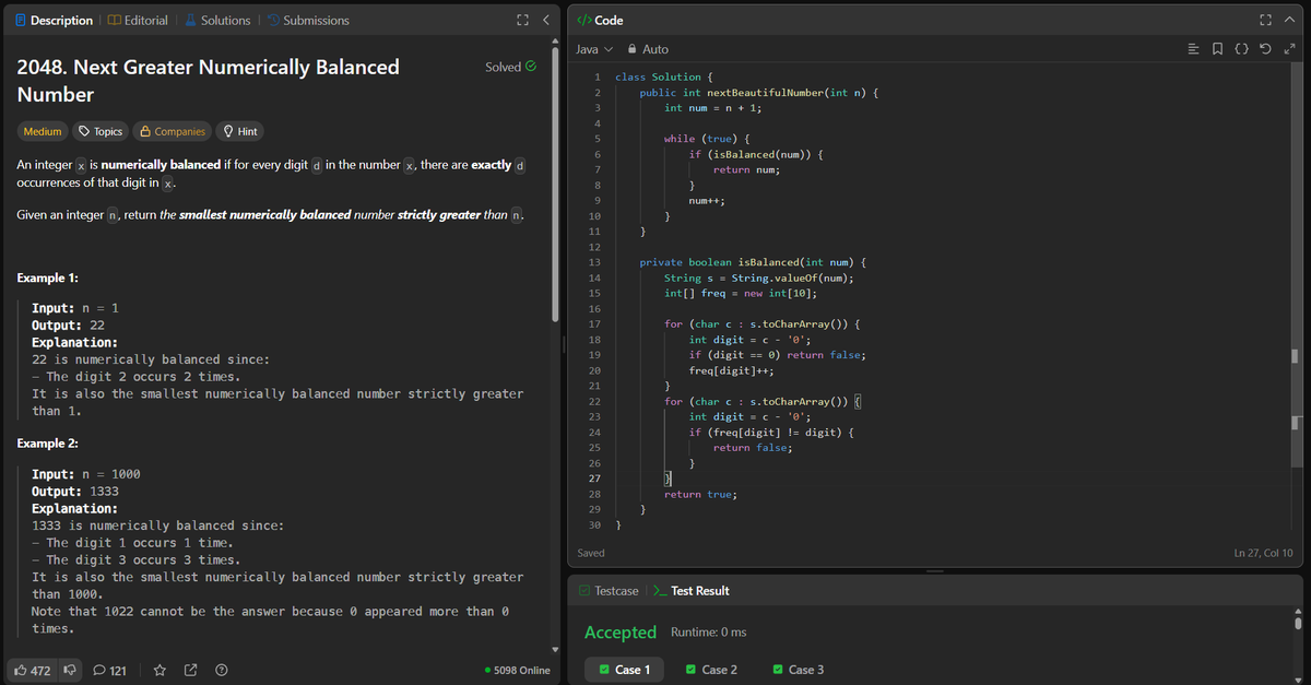rituu_09's tweet image. Day 297 of 2025:                  
👩💻            
#DSA #databases #CodingJourney #2025Goals #leetcode #letsconnect #geeksforgeeks