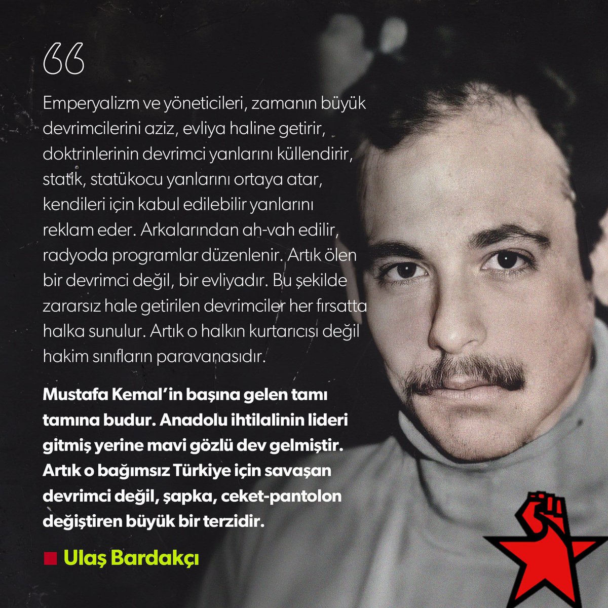 Tekiisamaa's tweet image. Ulaş Bardakçı&apos;nın Mustafa Kemal hakkındaki görüşü: