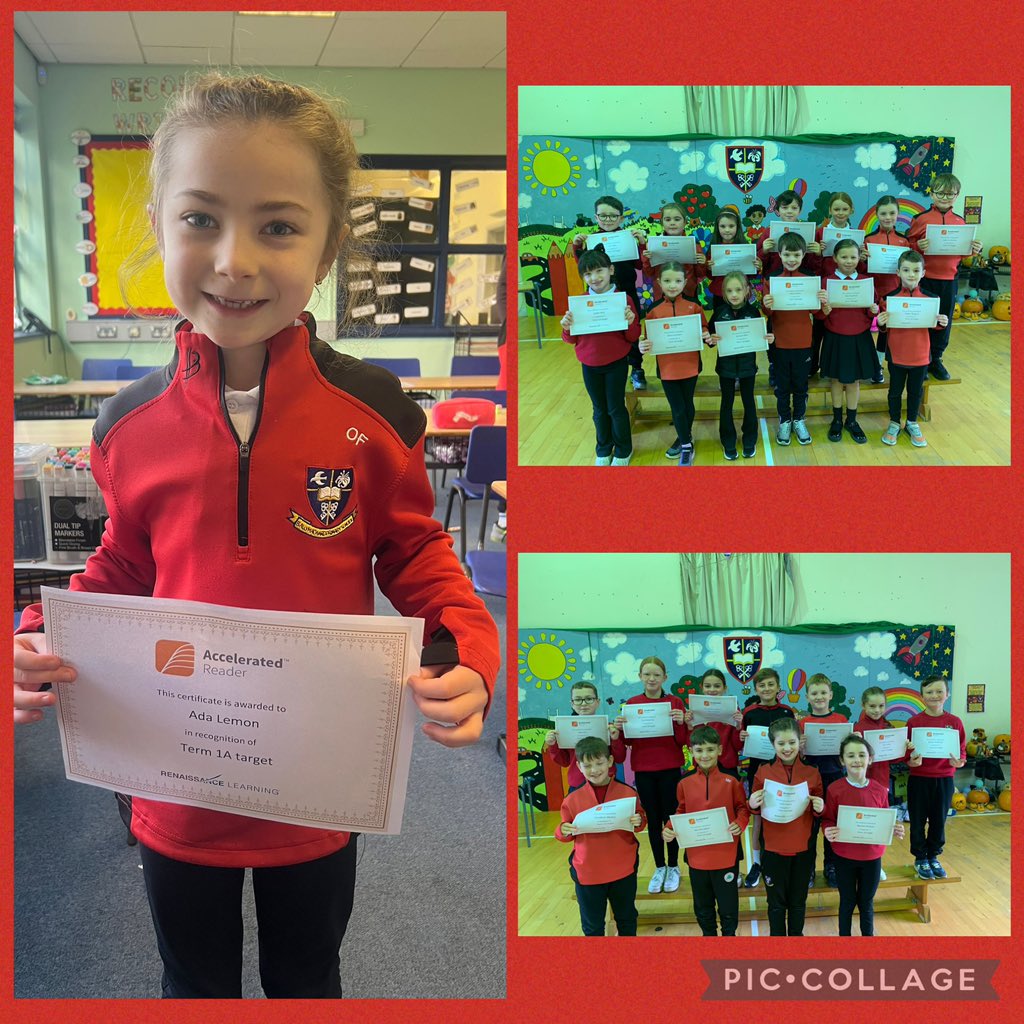 Well done to our wonderful readers in Years 4-7 who met their term 1A AR targets, keep up the great reading everyone 📚📚<a href="/WestBelfastPB/">WBPB</a> <a href="/angie_mervyn/">Angie Mervyn</a> <a href="/AccReader/">Accelerated Reader UK & Ireland</a> 

#WORKHARDDREAMBIG
