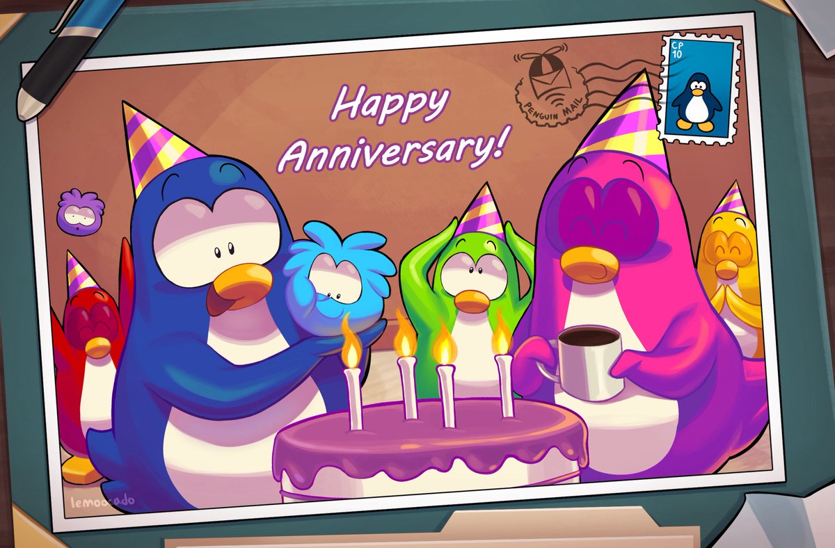 happy birthday to the game of all time #clubpenguin