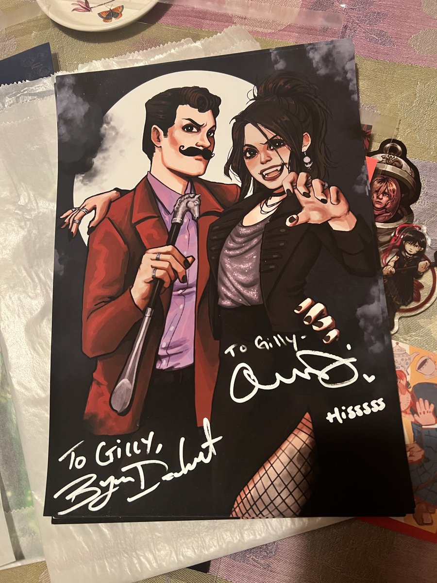 thank you so much <a href="/BryanDechart/">Bryan Dechart</a> and <a href="/AmeliaRBlaire/">Amelia Rose Blaire Dechart</a> for spending the time to chat. it really is such a delight to get to talk to you both 💖
i'll treasure this!