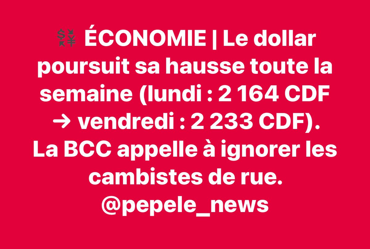 pepele_news's tweet image. #RDC #BCC @pepele_news