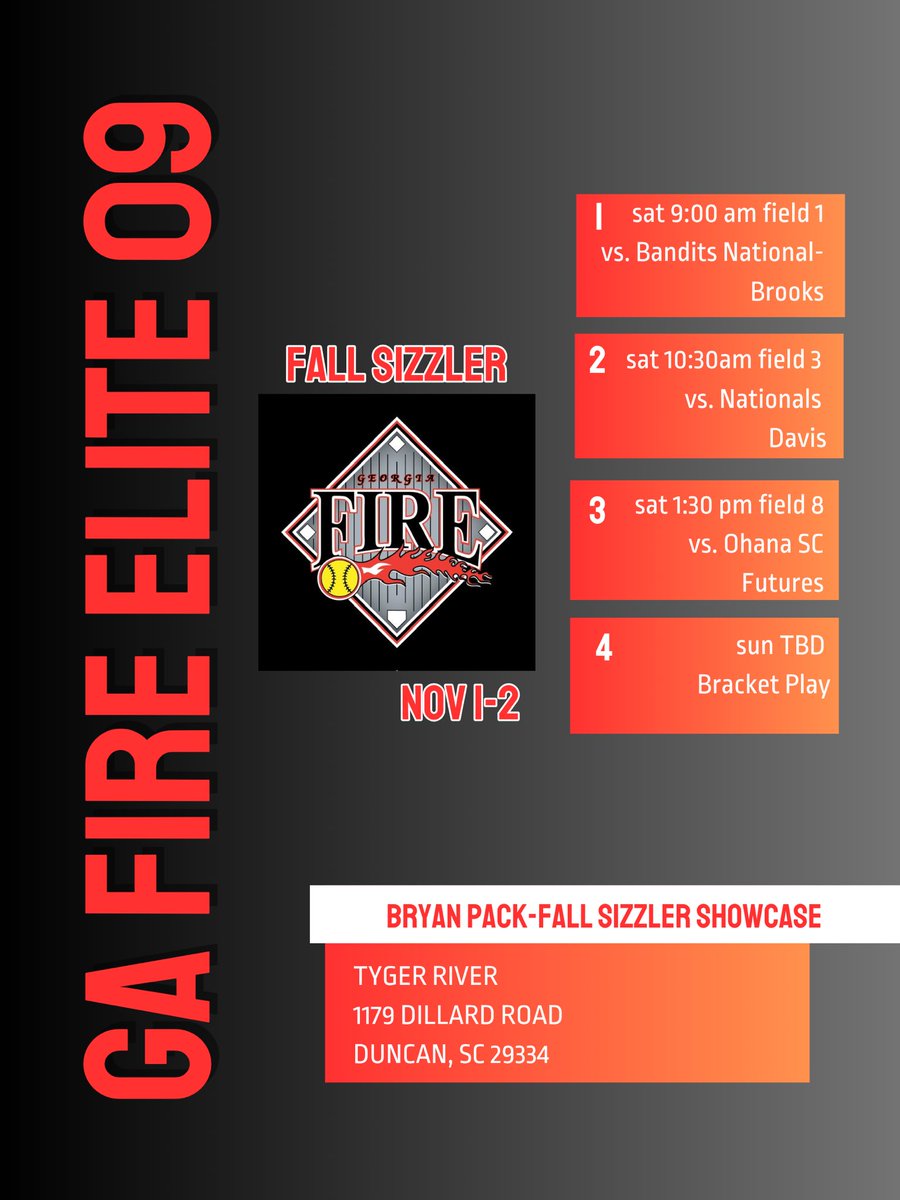 GAFIRE09DENOV's tweet image. Excited to kick off the 2025 fall season in Tyger River, SC!