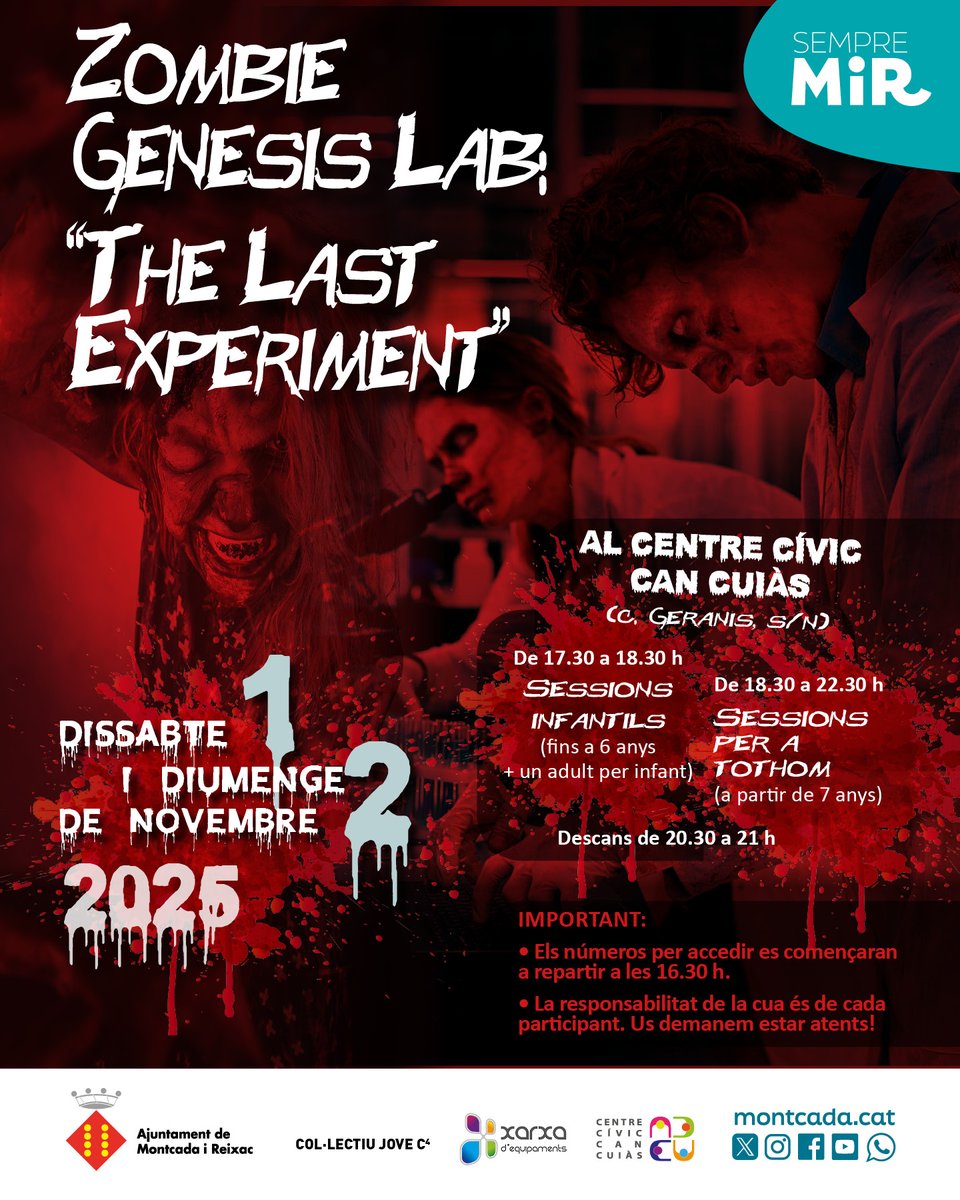🧟🌰 Vols celebrar #Halloween i la #Castanyada a #Montcada i Reixac?

L'Ajuntament i les entitats organitzen diverses activitats per celebrar aquestes dates tan especials.

🔗 Consulta el llistat: bit.ly/4qF3p8b