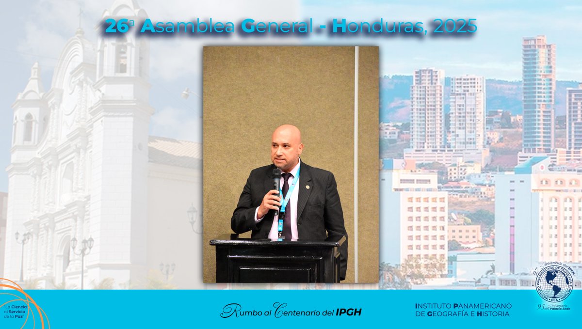 🌐De acuerdo con lo establecido en su Estatuto Orgánico, el Instituto Panamericano de Geografía e Historia (IPGH) realiza cada cuatro años la elección de sus principales Autoridades. En cumplimiento de esta disposición, durante la 26ª Asamblea General del IPGH, celebrada del 15