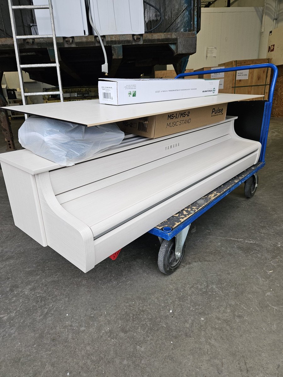 I Narvik, Bø i Vesterålen tidligere i dag, og Tromsø (🤢) nå for å levere pianoer. Henter ett også fra en butikk som har lagt inn årene. 

Skal være her i sørpa til søndag.