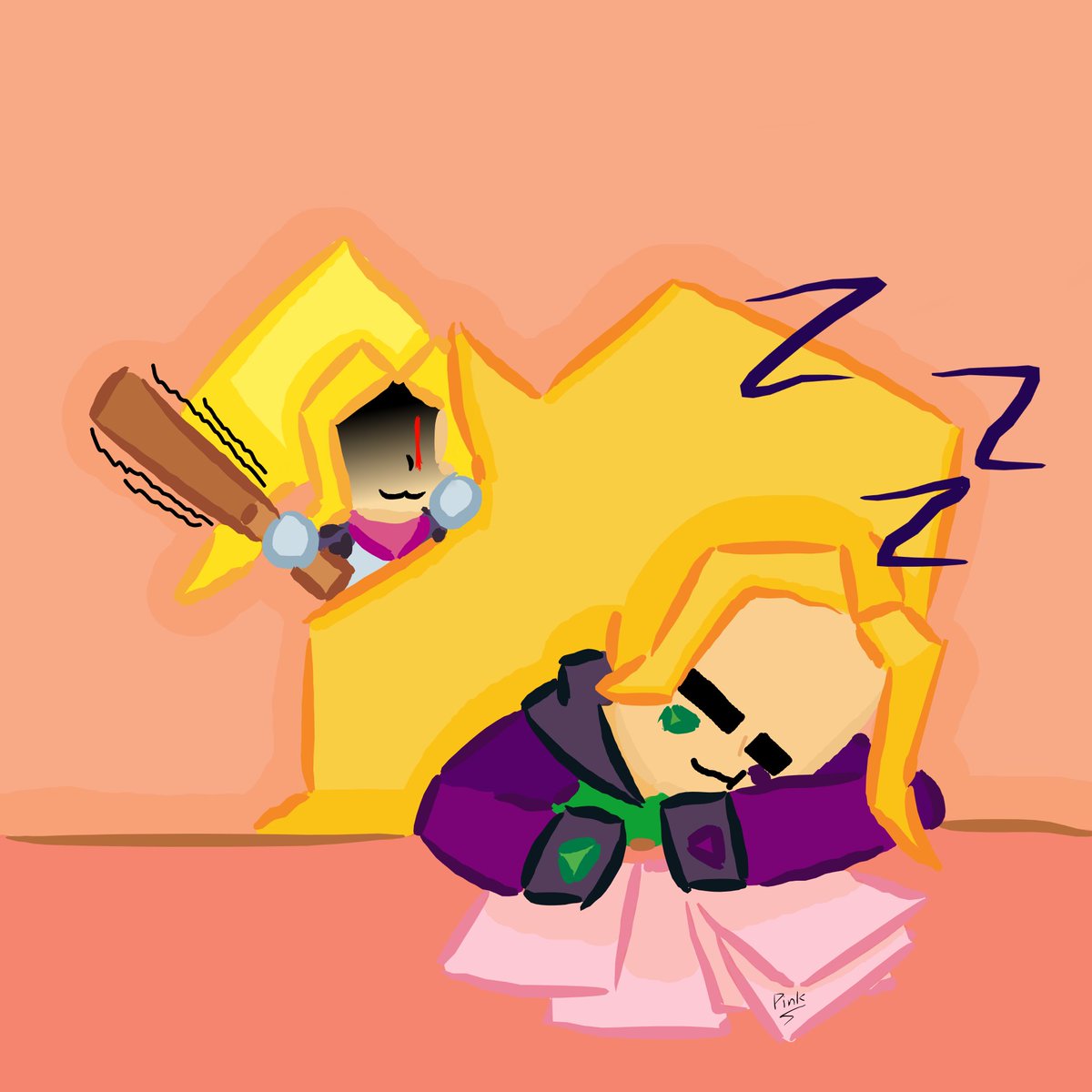 z80st_software's tweet image. Cuidado @Invo_k aquí está el cuarto dibujo de mi hija para el Invotober...