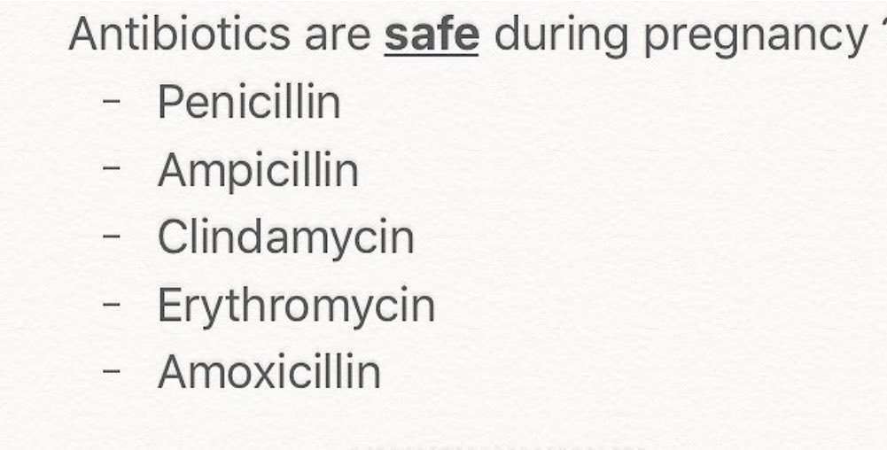 abdulhamid_199's tweet image. هذه المضادات الحيوية  اللي مسموح لك تعطيها للمرأة الحامل 

نصيحة فضلها عندك 

رح تحتاجها 👌