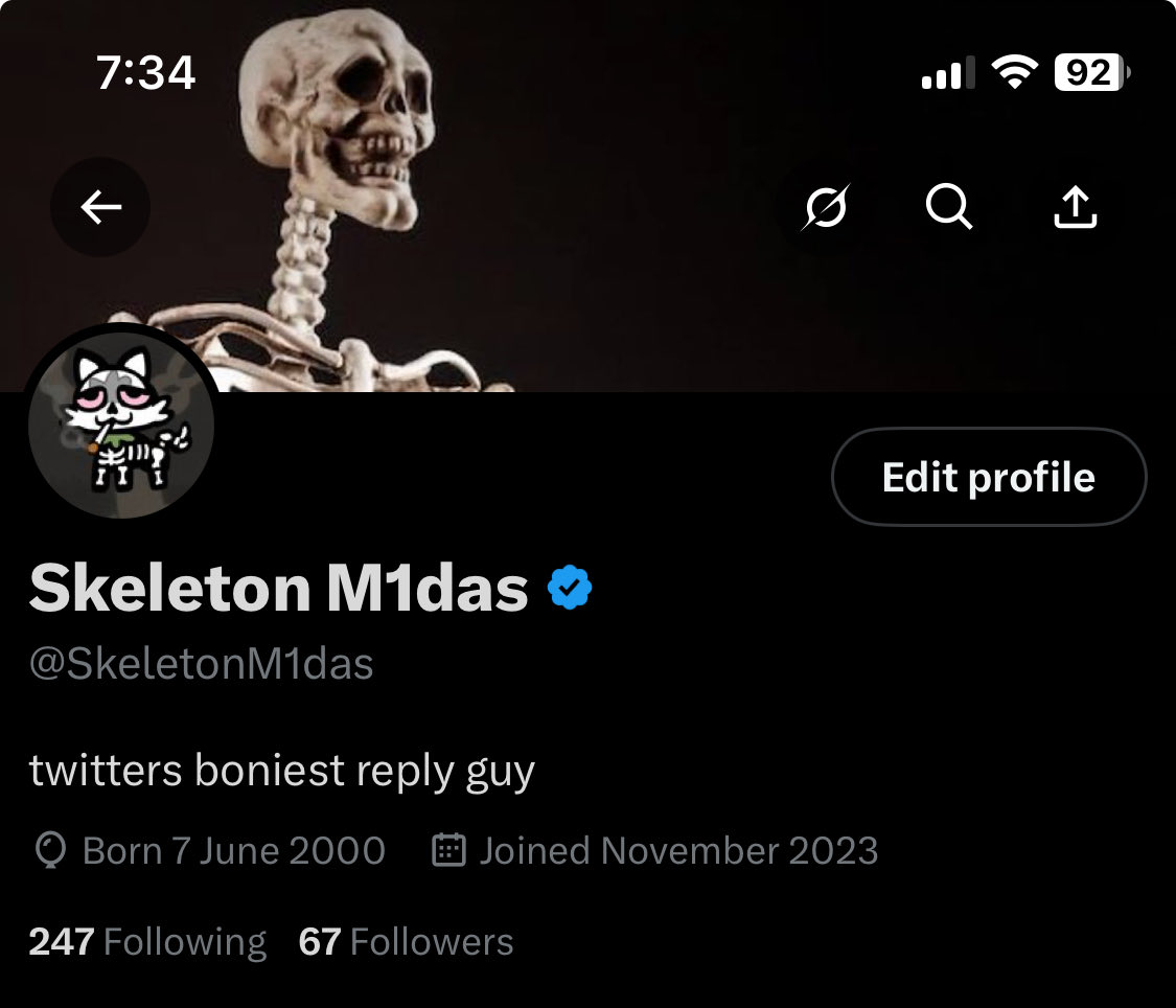 SkeletonM1das's tweet image. I feel accomplished
67 followers