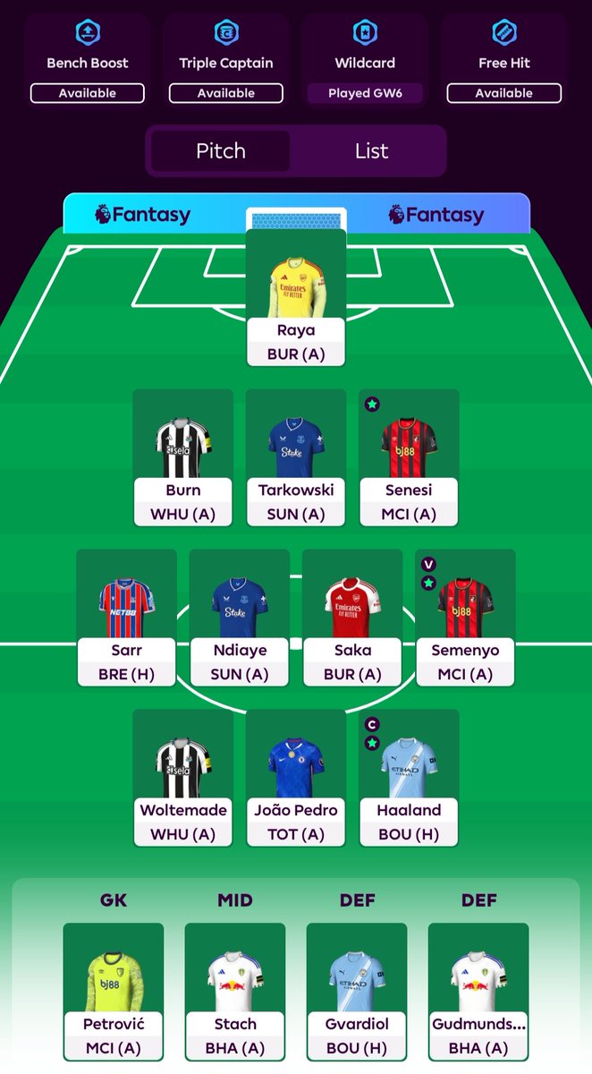 arefin_cscm's tweet image. GW09 Team Locked 🔒 
Haaland 🧢 
Saka IN.