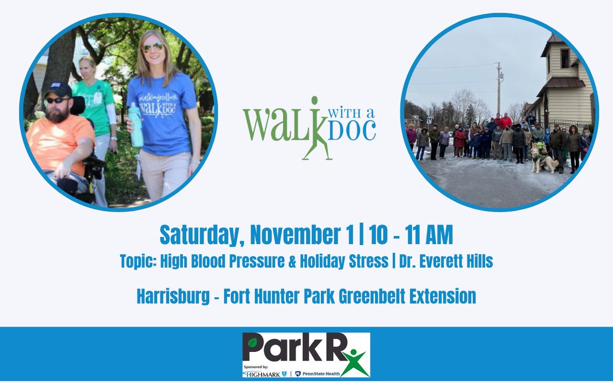 DauphinParksRec's tweet image. 🚶‍♀️🚶🏿‍♂️ @walkwithadoc on Nov 1!
Join us on the Greenbelt Connector at Fort Hunter for a free, family-friendly walk focused on wellness, connection &amp;amp; fall fun.
🕙 10–11 AM | Meet at Heckton Church
🔗 Pre-register: bit.ly/WWAD_11_1_25
#ParkRx #WalkWithADoc