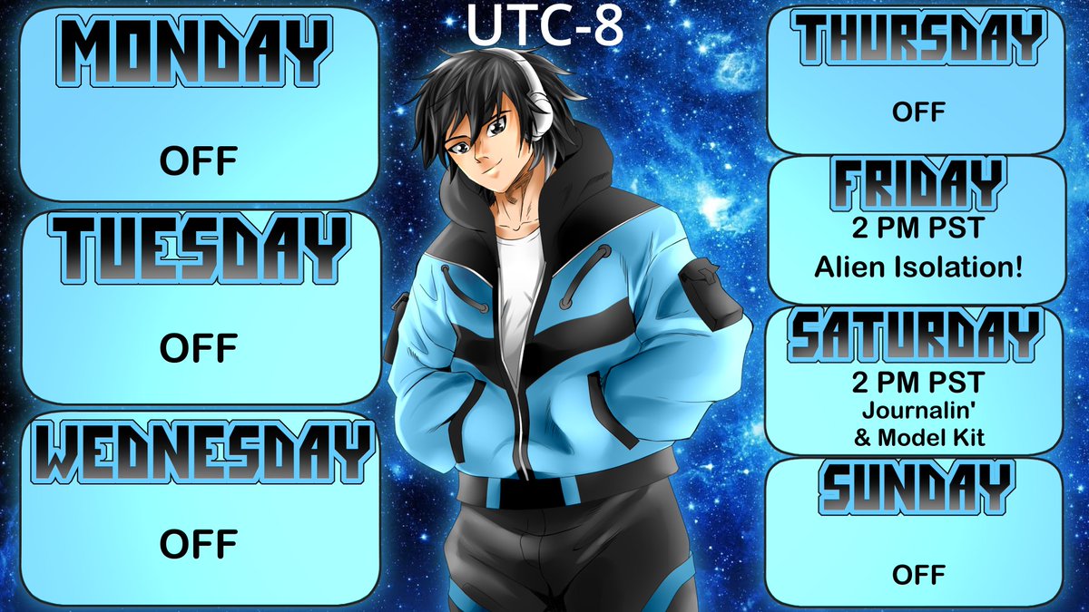 New Schedule up! Next Spooktober game is Alien Isolation! #casamasa