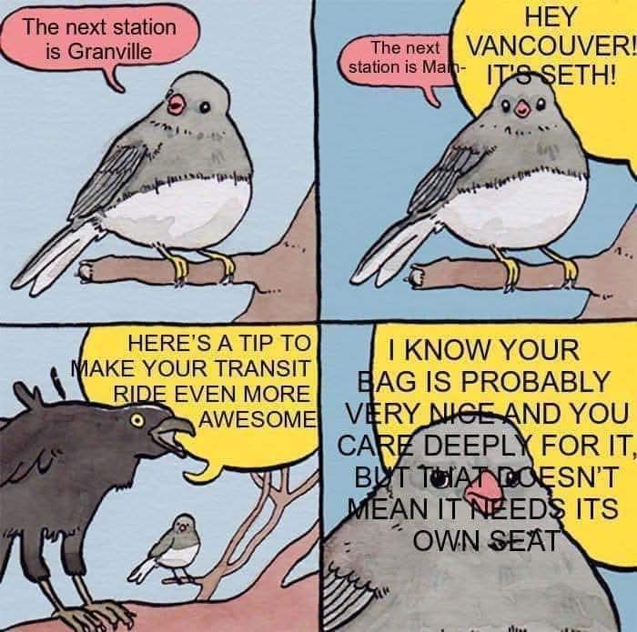 ItsJakeHowler's tweet image. Anyone in #vancouver remember when @Sethrogen did transit announcements? I do 🤭