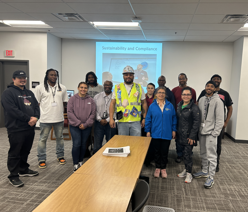 The Recycling Guy (Greg Bishop) of the Sustainability and Compliance Team made an appearance yesterday at the Div. of Operations, Progressive Leadership training to talk sustainability and Compliance. <a href="/MCPS/">MCPS</a> @mcpsboe <a href="/MCPSBlueprint/">MCPSBlueprint</a> <a href="/MyGreenMC/">Montgomery County Dept of Environmental Protection</a>