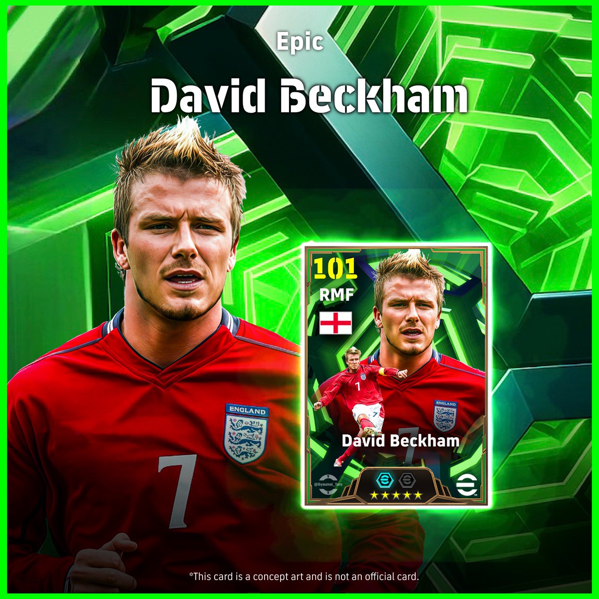 🎨コンセプトアート🖌】 David Beckham 2002 日韓W杯時代のベッカムの