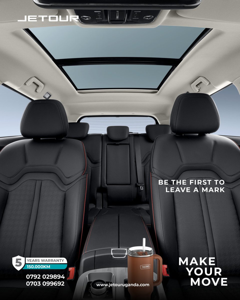 Plush seats. Sky views. Pure Jetour comfort, that’s how road trips should feel 😎

Register here: forms.gle/nZ1WX9zCKRyN2E…

#MakeYourMove|  #DriveYourFuture