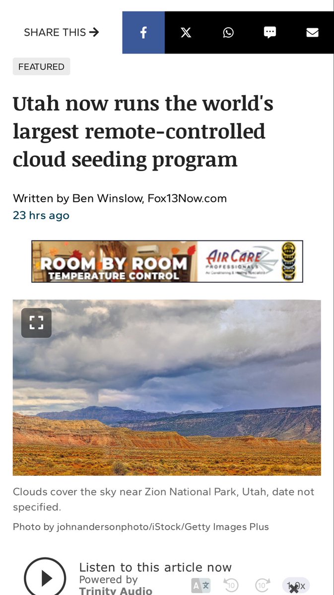 phil_lyman's tweet image. Great to hear $16 million for cloud seeding is working — a 10% boost in snowpack is huge.
But who owns the rights to the extra water created? Just existing water-right holders?
If so, why are taxpayers funding their 10% windfall?
Could a future homeowner contribute to cloud…