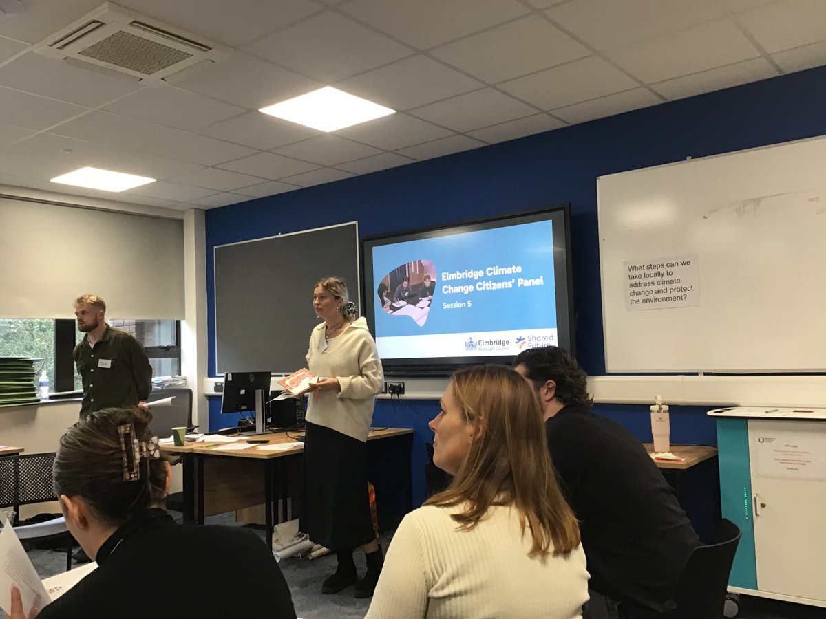 ElmbridgeBC's tweet image. On 18 Oct,  the #Elmbridge Climate Citizens’ Panel wrapped up their work on local climate action. Recommendations are refined and will be reviewed by the council in new year.
👏 Many thanks to panel members &amp;amp; facilitators @sharedfuturecic for their work
👉 ow.ly/sOLp50XgSGS