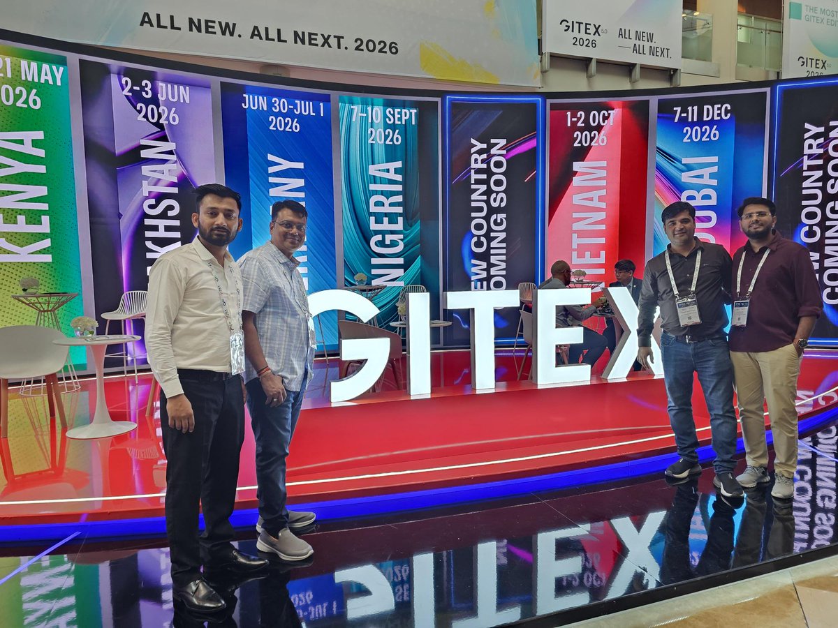jploftsolutions's tweet image. 𝐆𝐈𝐓𝐄𝐗 𝐆𝐥𝐨𝐛𝐚𝐥 𝟐𝟎𝟐𝟓 𝐇𝐢𝐠𝐡𝐥𝐢𝐠𝐡𝐭𝐬!📷

Being part of GITEX Global was an experience that showcased everything driving the digital world forward - innovation, creativity, and global collaboration.

#GITEXGLOBAL #GITEX2025 #technology #TECHINNOVATION #AI