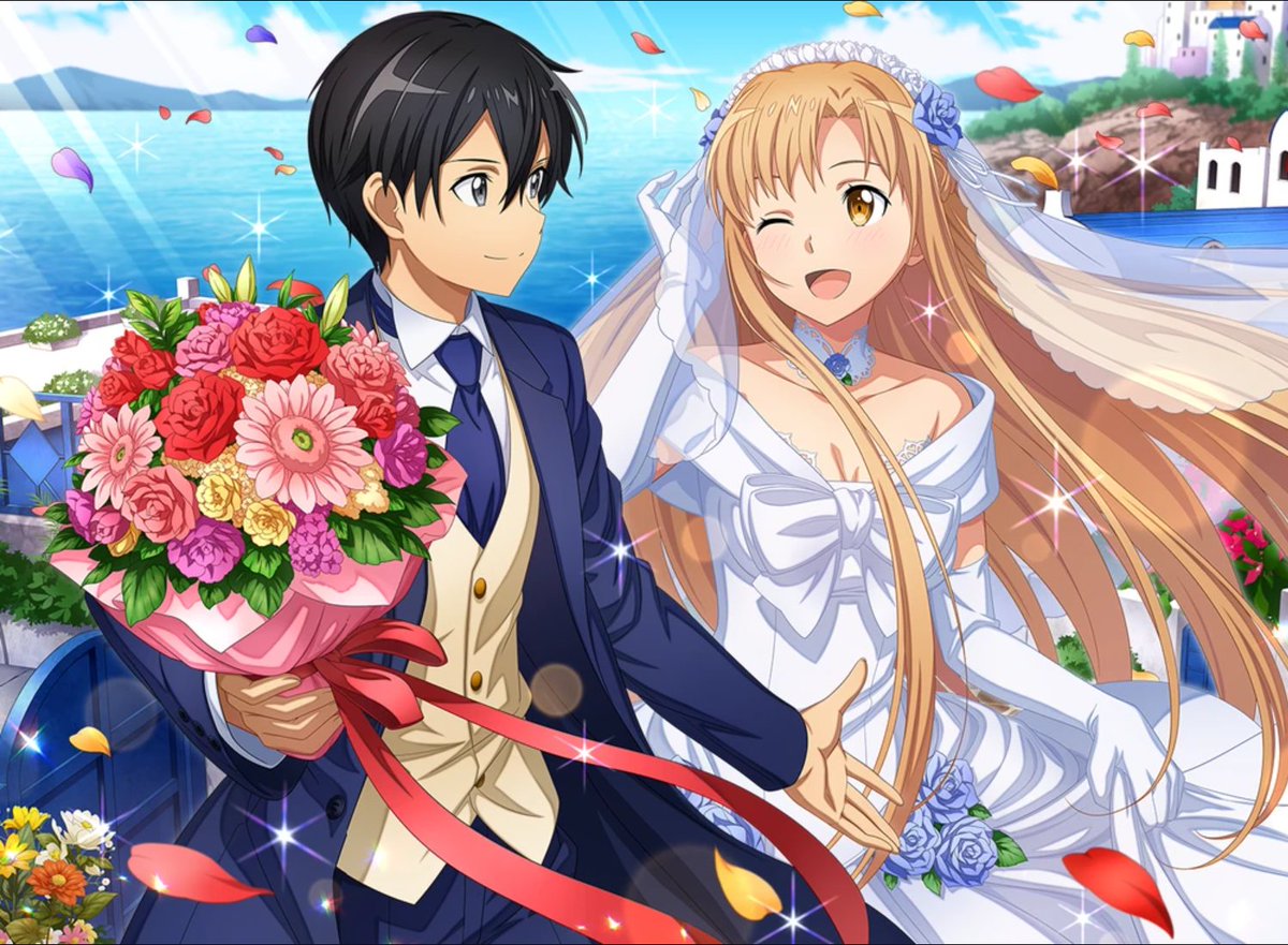 ¡Hoy, 24 de Octubre, celebramos el aniversario de boda de nuestros protagonistas, Kirito y Asuna!~