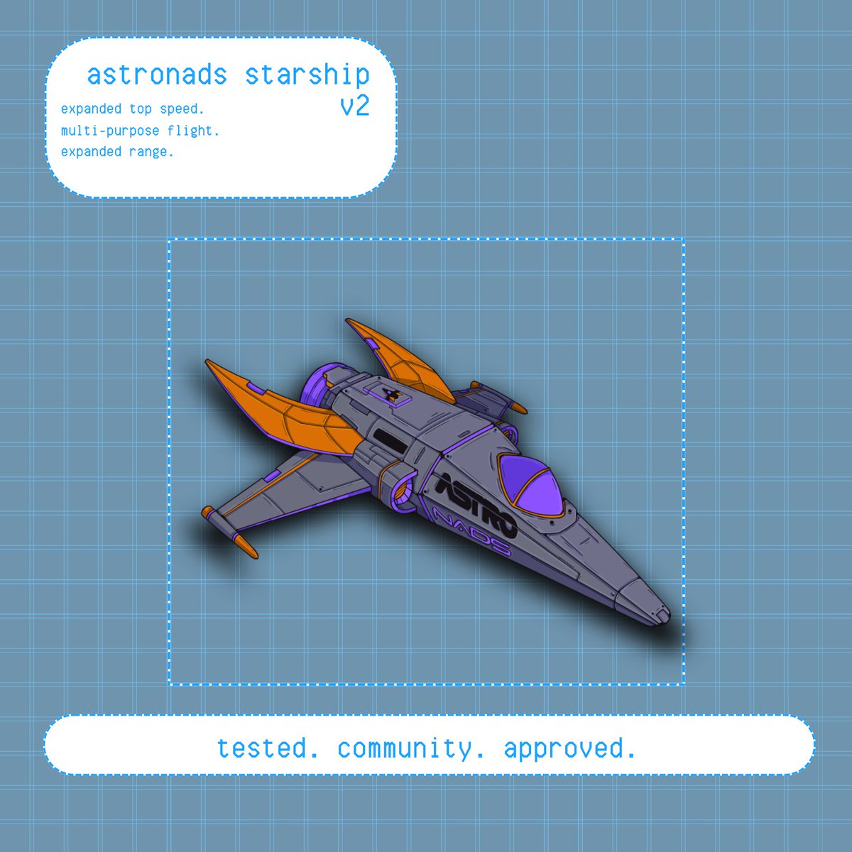 astronads (@astronadsnft) on Twitter photo 🚀AstroNADS Starships V2
After a reasonable deadline for everyone with registered wallets to mint the Starship parts and earn their GTD, through the gamified activity Starships V2, we're announcing that, in approximately 24 hours, we'll be releasing a public mint of our 🚀AstroNADS Starships V2
After a reasonable deadline for everyone with registered wallets to mint the Starship parts and earn their GTD, through the gamified activity Starships V2, we're announcing that, in approximately 24 hours, we'll be releasing a public mint of our