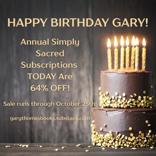 garyLthomas's tweet image. Happy Birrthday Gary!

We are celebrating Gary&apos;s 64th birthday with a THREE day FLASH Sale on Simply Sacred Annual Subscriptions on Substack!  Grab yours before it&apos;s too late!  buff.ly/OkLg5dH 

#garythomas #authorgarythomas #garythomasbooks #substack #simplysacred…