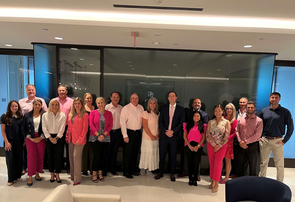 RussellCowmanMS's tweet photo. October is Breast Cancer Awareness Month, a time dedicated to increasing awareness, supporting those affected, and advancing life-saving research. 

Today we are joined by the rest of the Morgan Stanley west Austin branch for Wear It Pink Day. https://t.co/PdWL2fSprQ