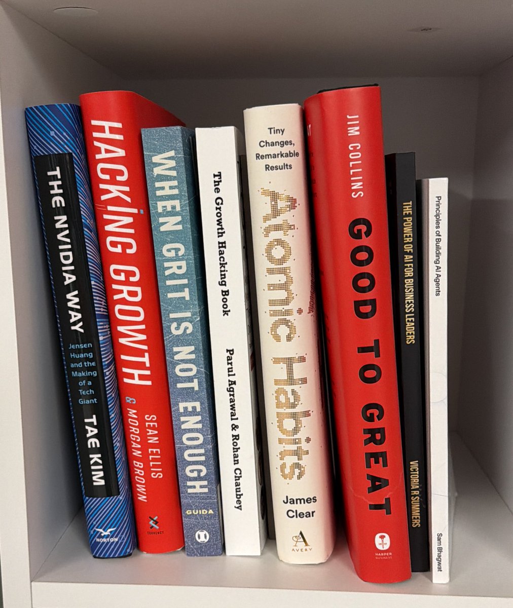 CanadaKaz's tweet image. A software company is at its core a collective exercise in accelerating applied learning.  So, we started our Opendoor book bar. First few books in it.