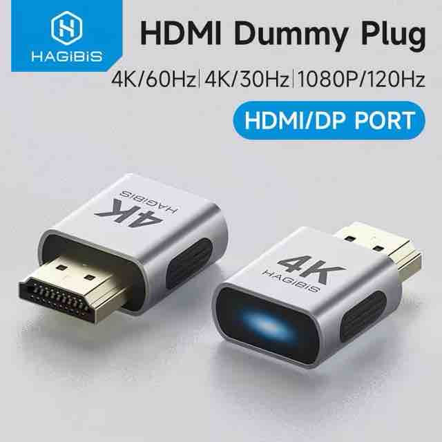 HAGiBiS HDMI / DP ダミープラグ 【¥4】-アリエク特価アラート