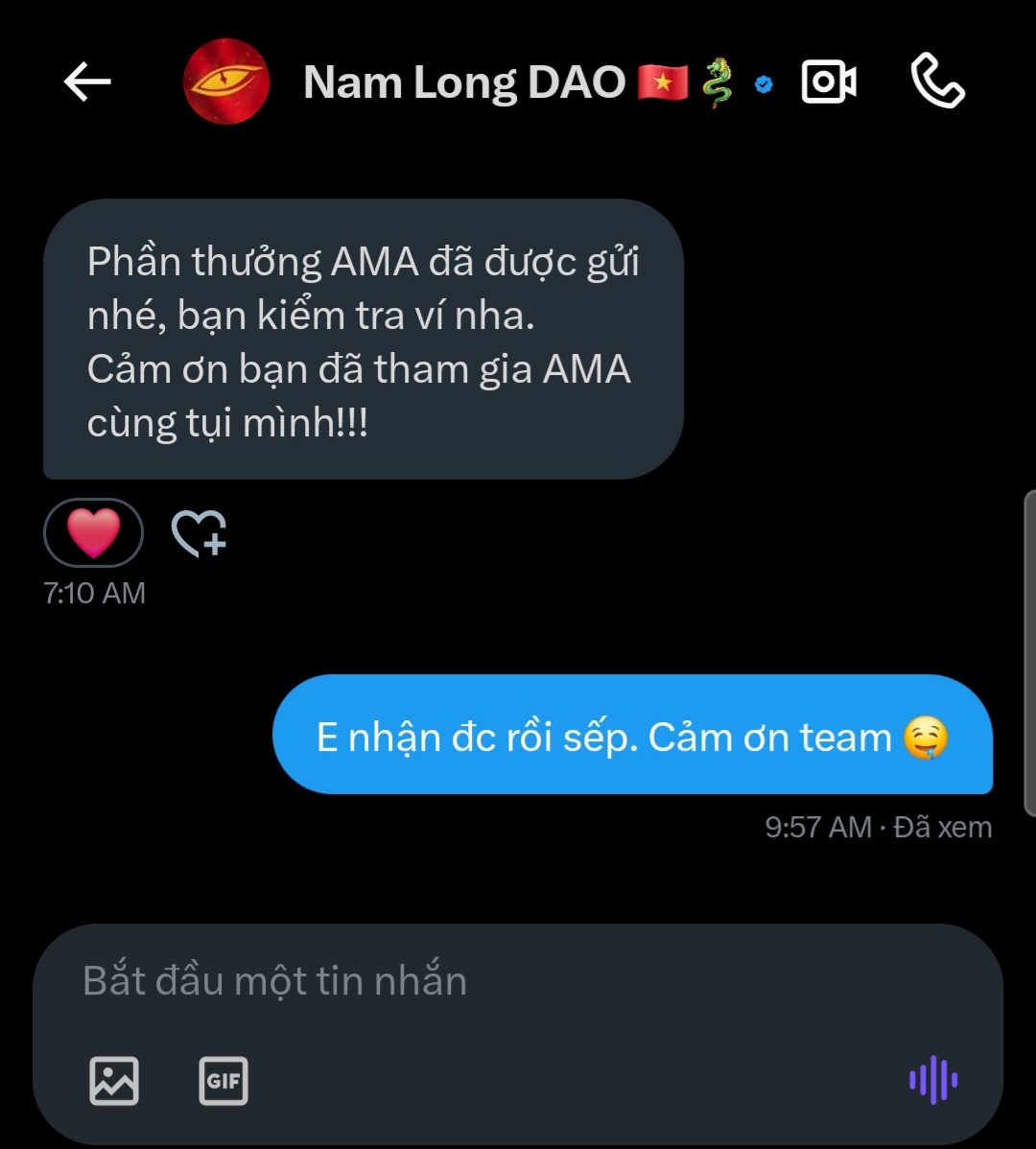 Tham gia AMA cho vui ai ngờ lụm được thùng bia con mực 🤤 cảm ơn <a href="/NamLong_DAO/">Nam Long DAO 🇻🇳🐉</a> x <a href="/GHOSTAI_OFFCL/">GHOST AI</a>