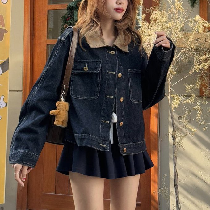 yoxrgravity's tweet photo. แบรนด์เดียวกับ jacket jeans ตัวนี้เลย 🥺 ยืนหนึ่งเรื่องทรงสวย เนื้อยีนส์ไม่หนัก คนตัวเล็กใส่แล้วไม่เตี้ย ดูปุ๊กปิ๊ก สวยแบบราคาไม่ถึงพัน https://t.co/KTJfc5wX9R