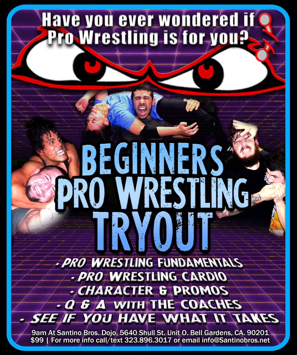 SantinoBros's tweet image. Get in on our next beginners Pro Wrestling tryout!  

Saturday December 6th at 9am

Have you ever wanted to try it out before committing to a full course? Well, here&apos;s your chance! Get in the ring w/  Santino Bros Wrestling Academy!

Get more info or sign up:…