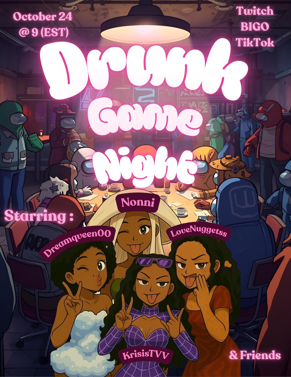 KrisisTv's tweet photo. Come join in on the drunk fun @ 9pm est !! Follow, drink & vibe with us !!
See you there πβ¨
https://t.co/P4unKAujlU
https://t.co/EbiHtQjxpq
https://t.co/QIOQVU8lBj
#twitch #twitchstreamer #gamenight #gamergirls #BIGOLIVE #TikTokLIVE #twitchaffiliate #stream #drunkstream https://t.co/6MM6z6b5JX